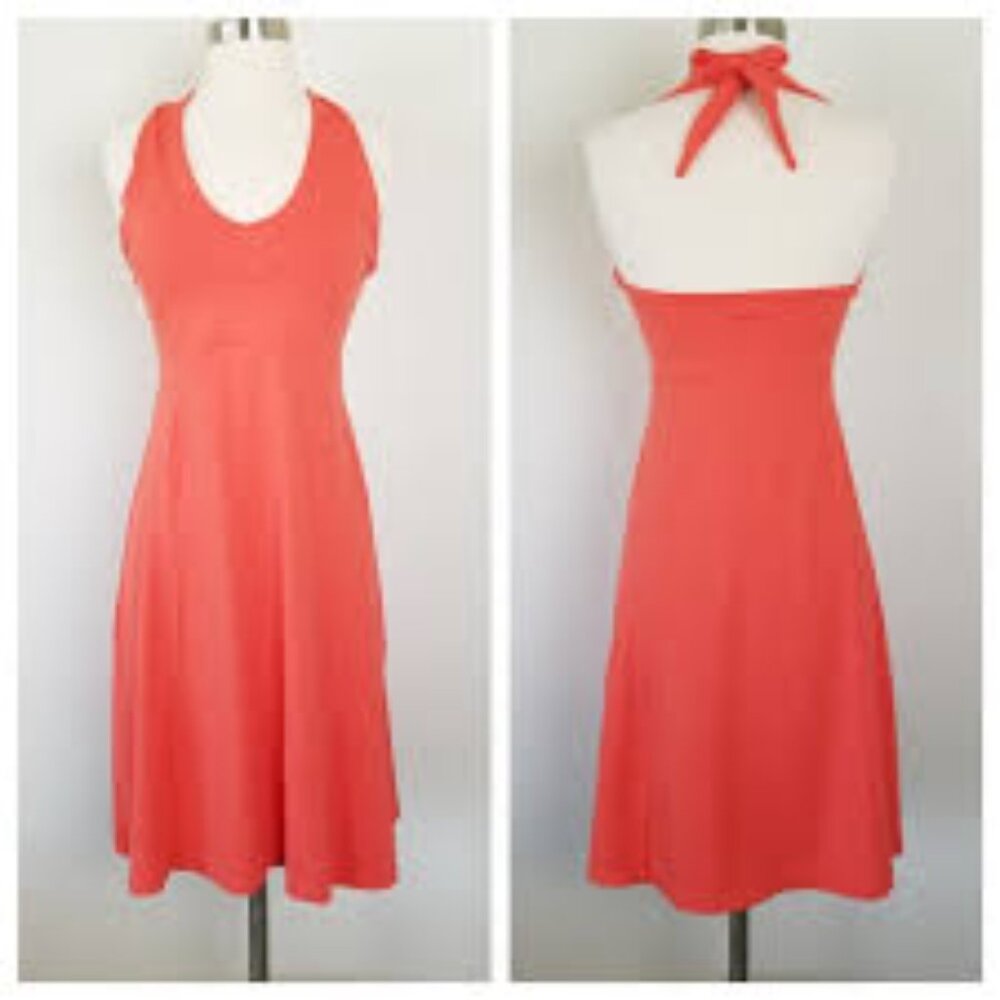 PATAGONIA Morning Glory Pink Halter Active Dress M